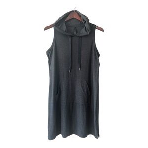 KYODAN Outdoor Hooded Shirt Dress Size M Dark Gray Women